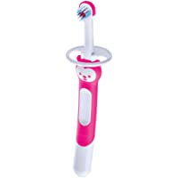 Mam Training Brush - Cepillo de dientes para niños con mango largo- 5 meses- color rosa